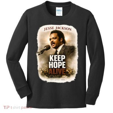 Keep Hope Live Jesse Jackson Kids Long Sleeve Shirt