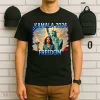 Kamala Harris Lady Liberty Freedom 2024 T-Shirt thumb 6