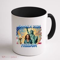 Kamala Harris Lady Liberty Freedom 2024 Coffee Mug thumb 1