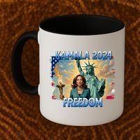 Kamala Harris Lady Liberty Freedom 2024 Coffee Mug thumb 2