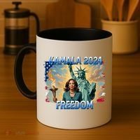 Kamala Harris Lady Liberty Freedom 2024 Coffee Mug thumb 4