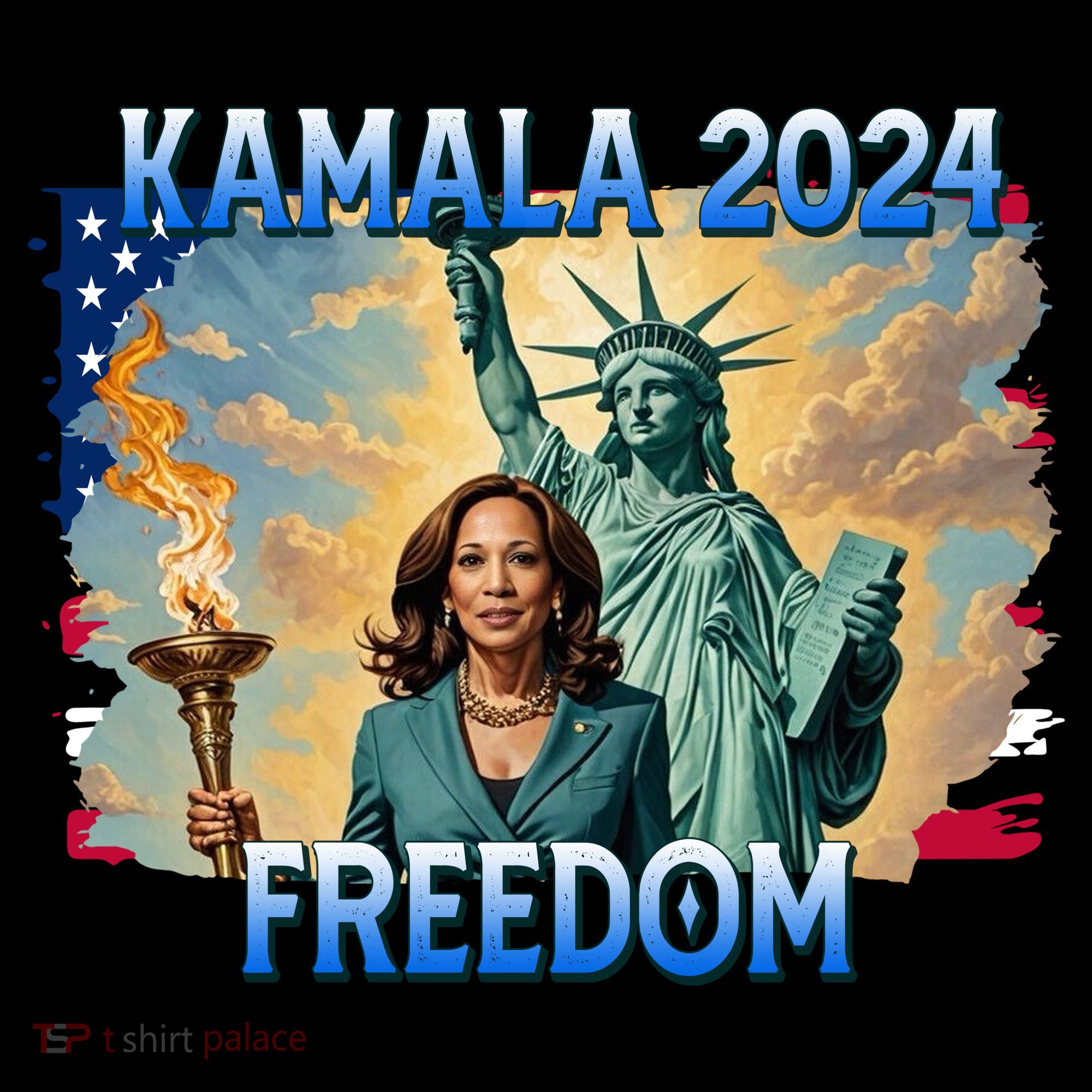 Kamala Harris Lady Liberty Freedom 2024 Coffee Mug