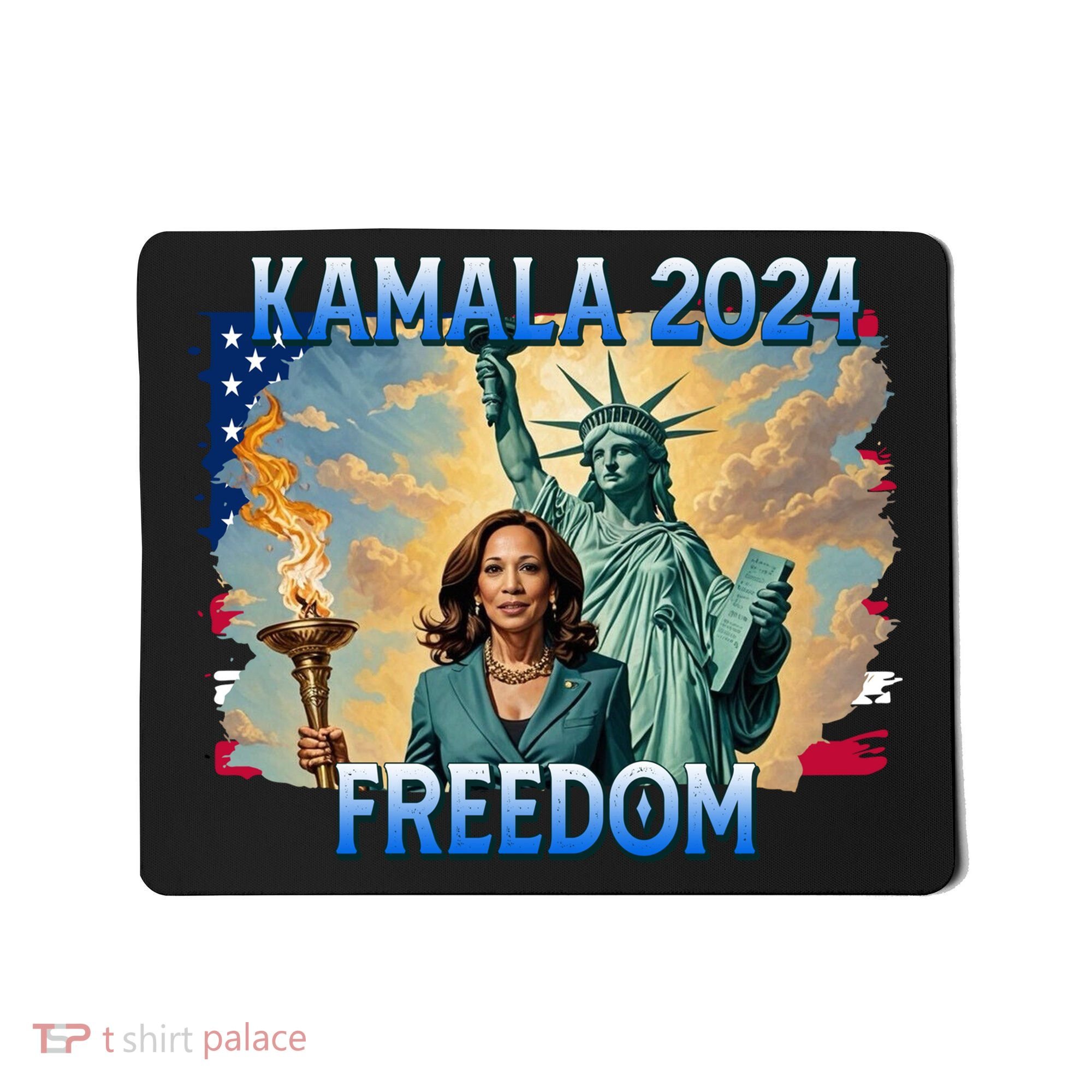 Kamala Harris Lady Liberty Freedom 2024 Mousepad