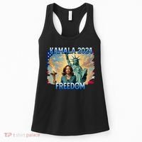 Kamala Harris Lady Liberty Freedom 2024 Women's Tank Top thumb 0