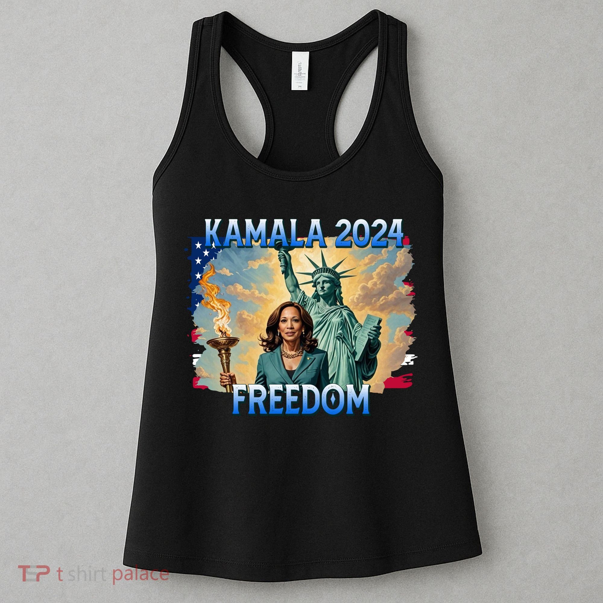 Kamala Harris Lady Liberty Freedom 2024 Women's Tank Top
