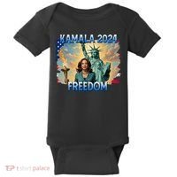 Kamala Harris Lady Liberty Freedom 2024 Baby Bodysuit thumb 0