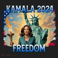 Kamala Harris Lady Liberty Freedom 2024 Hat thumb 2