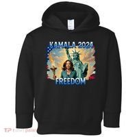 Kamala Harris Lady Liberty Freedom 2024 Toddler Hoodie thumb 0