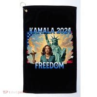 Kamala Harris Lady Liberty Freedom 2024 Golf Towel thumb 0