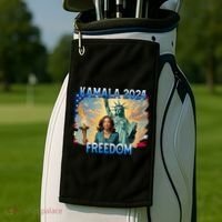 Kamala Harris Lady Liberty Freedom 2024 Golf Towel thumb 2