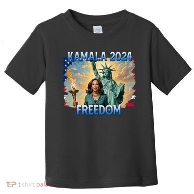 Kamala Harris Lady Liberty Freedom 2024 Toddler T-Shirt