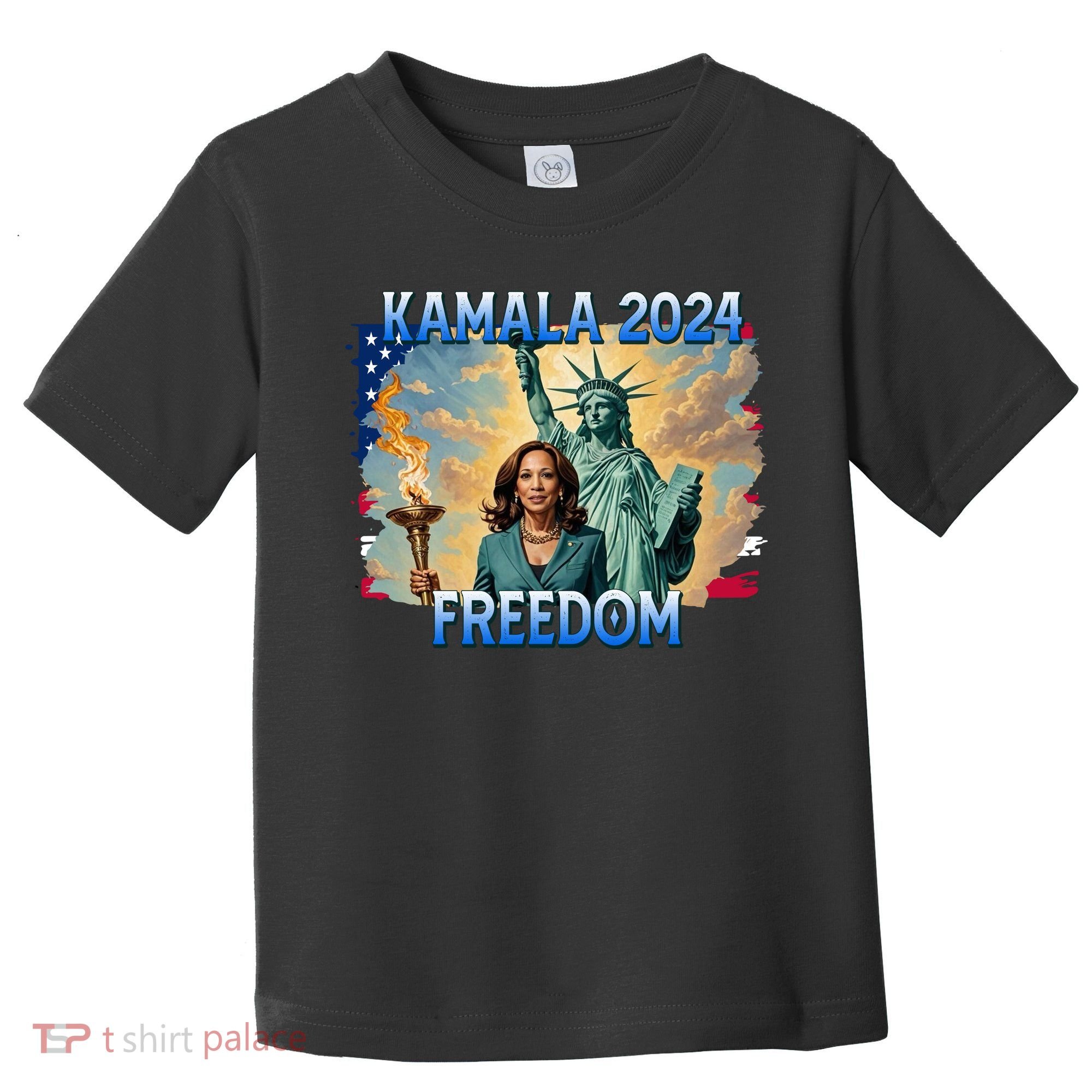 Kamala Harris Lady Liberty Freedom 2024 Toddler T-Shirt