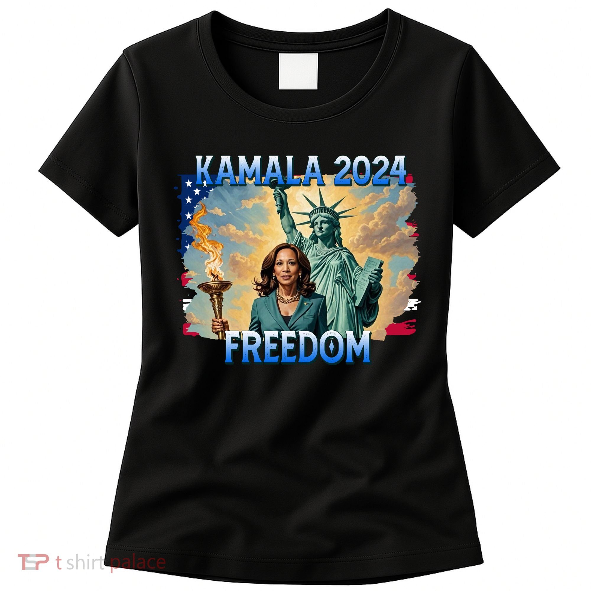Kamala Harris Lady Liberty Freedom 2024 Women's T-Shirt