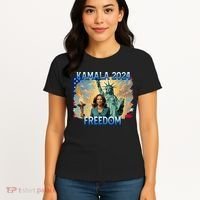 Kamala Harris Lady Liberty Freedom 2024 Women's T-Shirt thumb 4