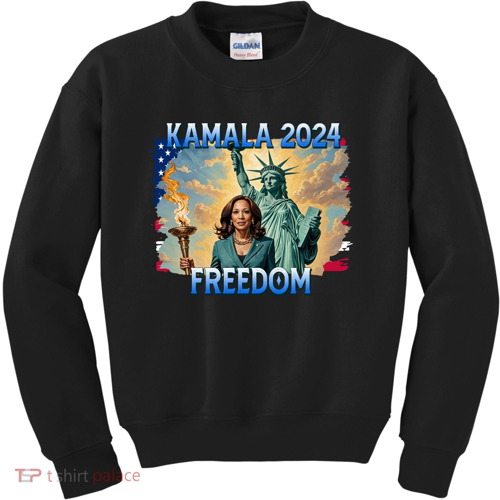 Kamala Harris Lady Liberty Freedom 2024 Kids Sweatshirt