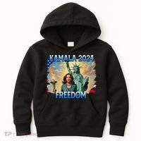 Kamala Harris Lady Liberty Freedom 2024 Kids Hoodie thumb 0