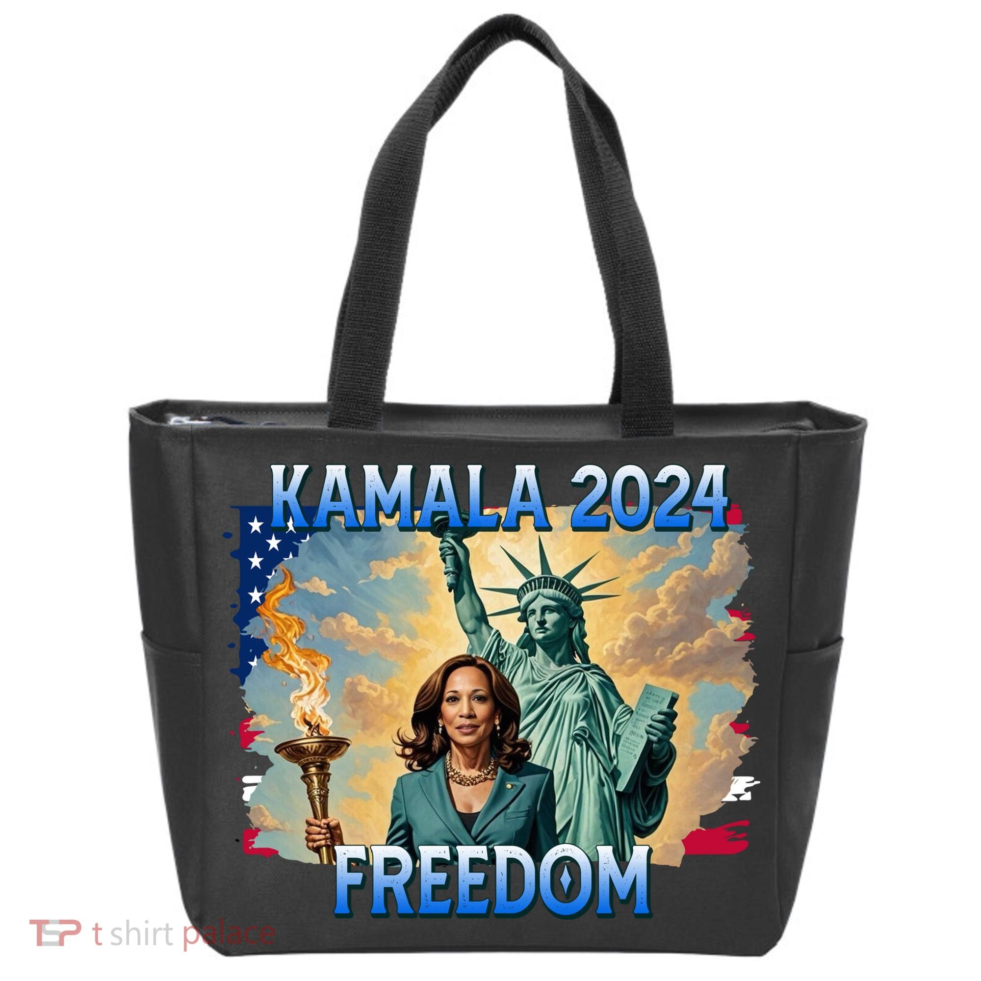 Kamala Harris Lady Liberty Freedom 2024 Tote Bag