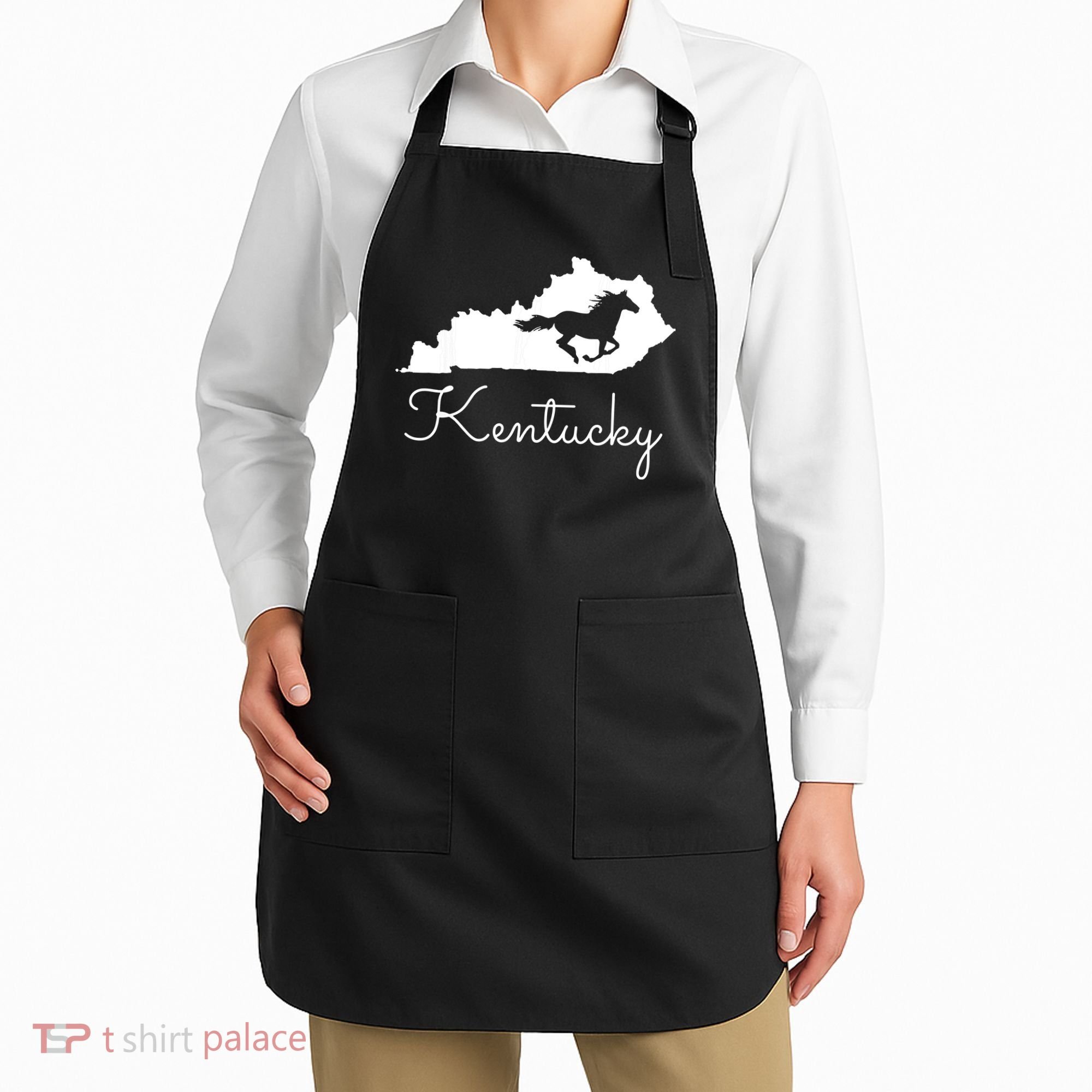 Kentucky Horse Map State Apron
