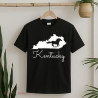 Kentucky Horse Map State T-Shirt thumb 2