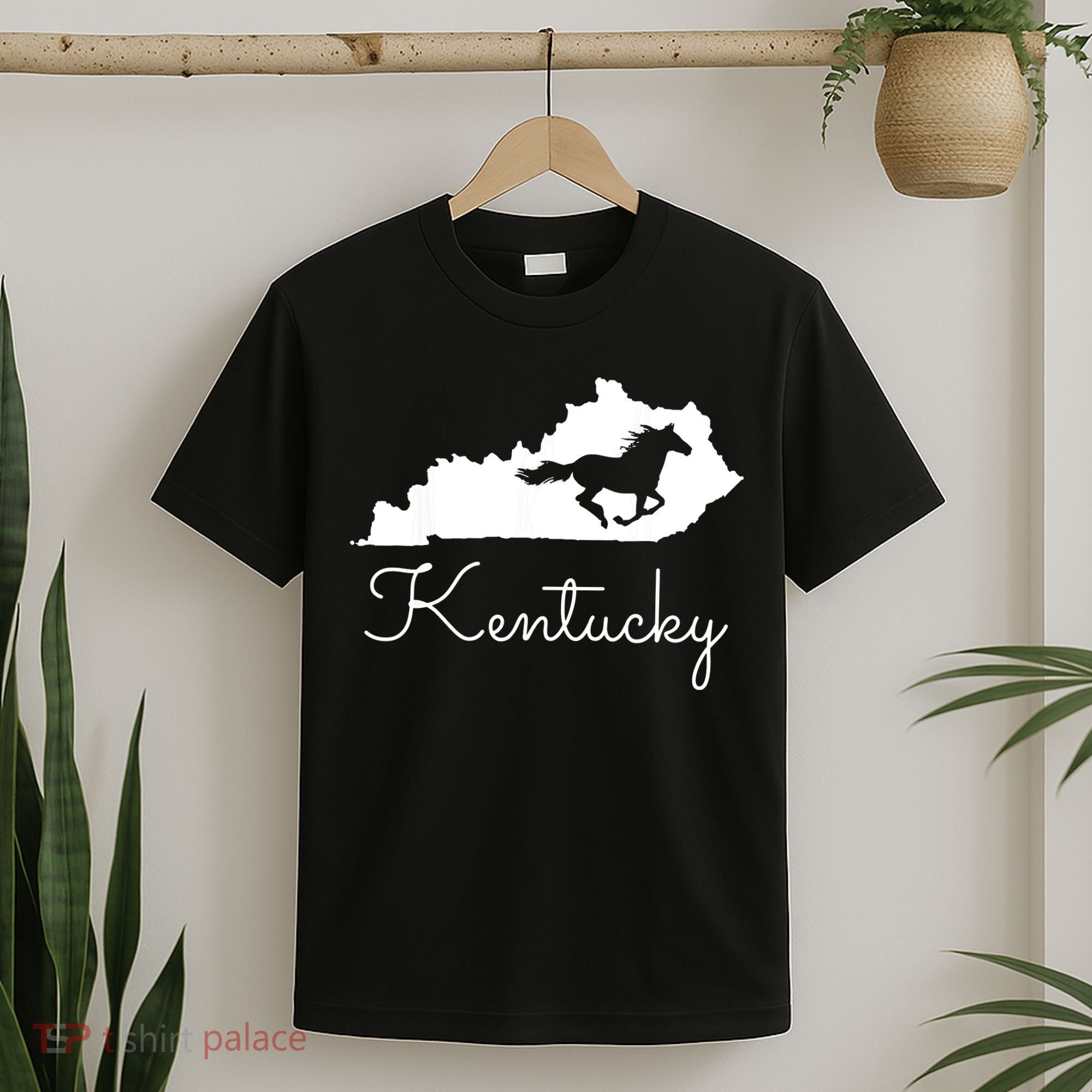Kentucky Horse Map State T-Shirt