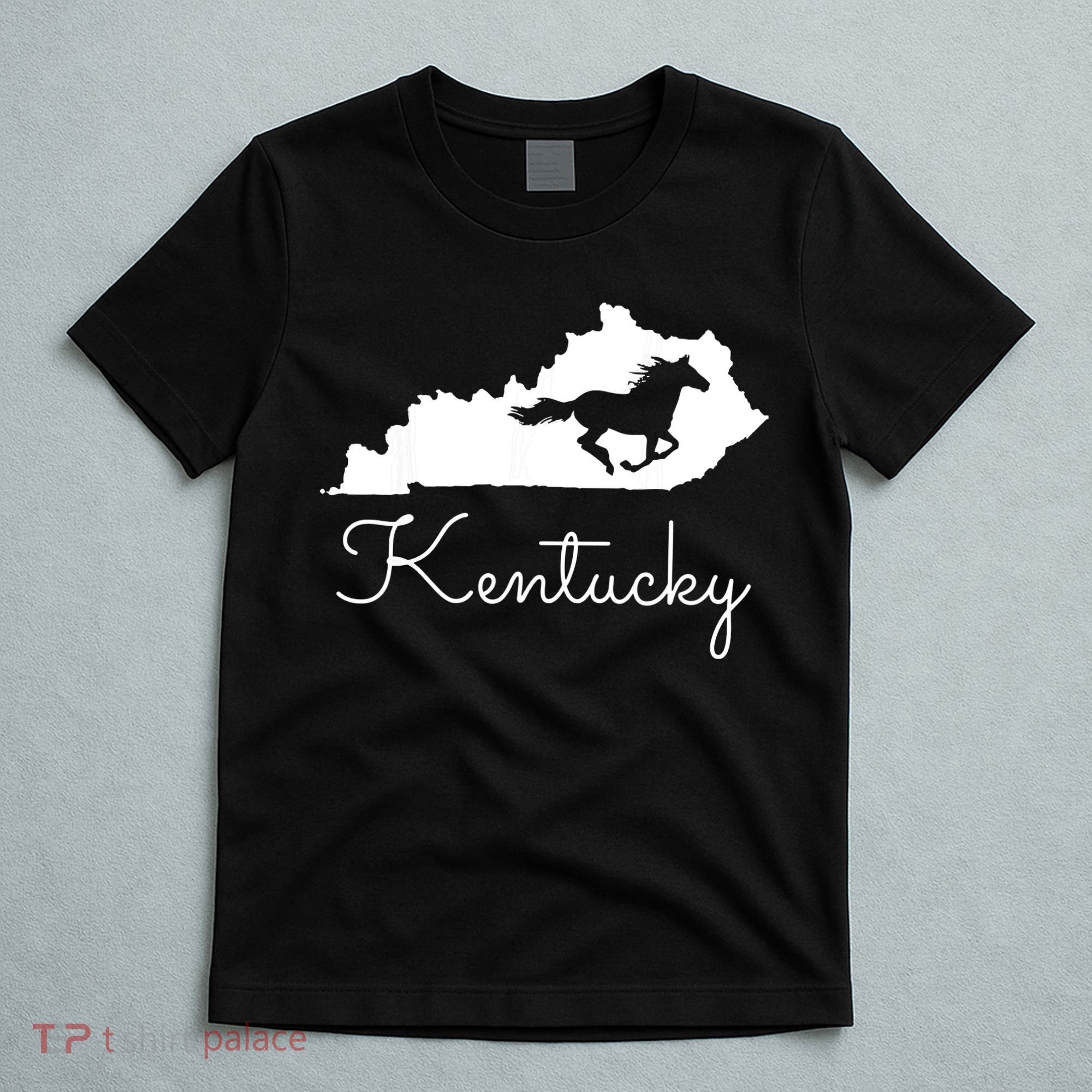 Kentucky Horse Map State T-Shirt