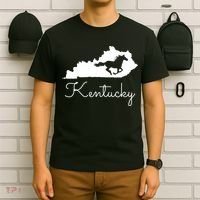 Kentucky Horse Map State T-Shirt thumb 6