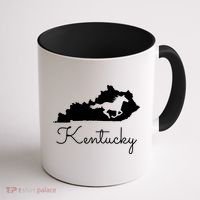 Kentucky Horse Map State Coffee Mug thumb 1