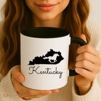 Kentucky Horse Map State Coffee Mug thumb 3