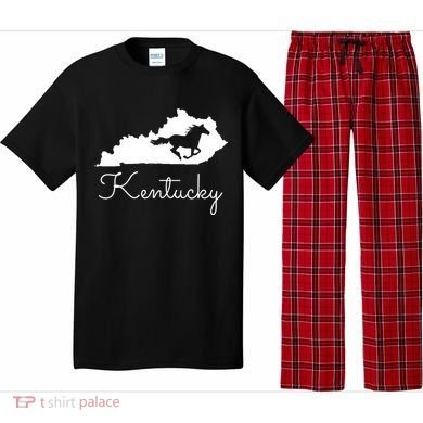 Kentucky Horse Map State Pajama Set