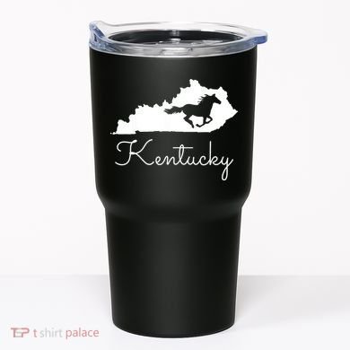 Kentucky Horse Map State Tumbler