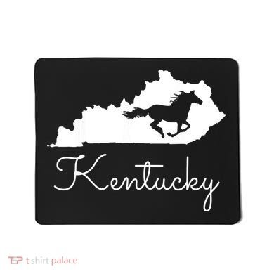 Kentucky Horse Map State Mousepad