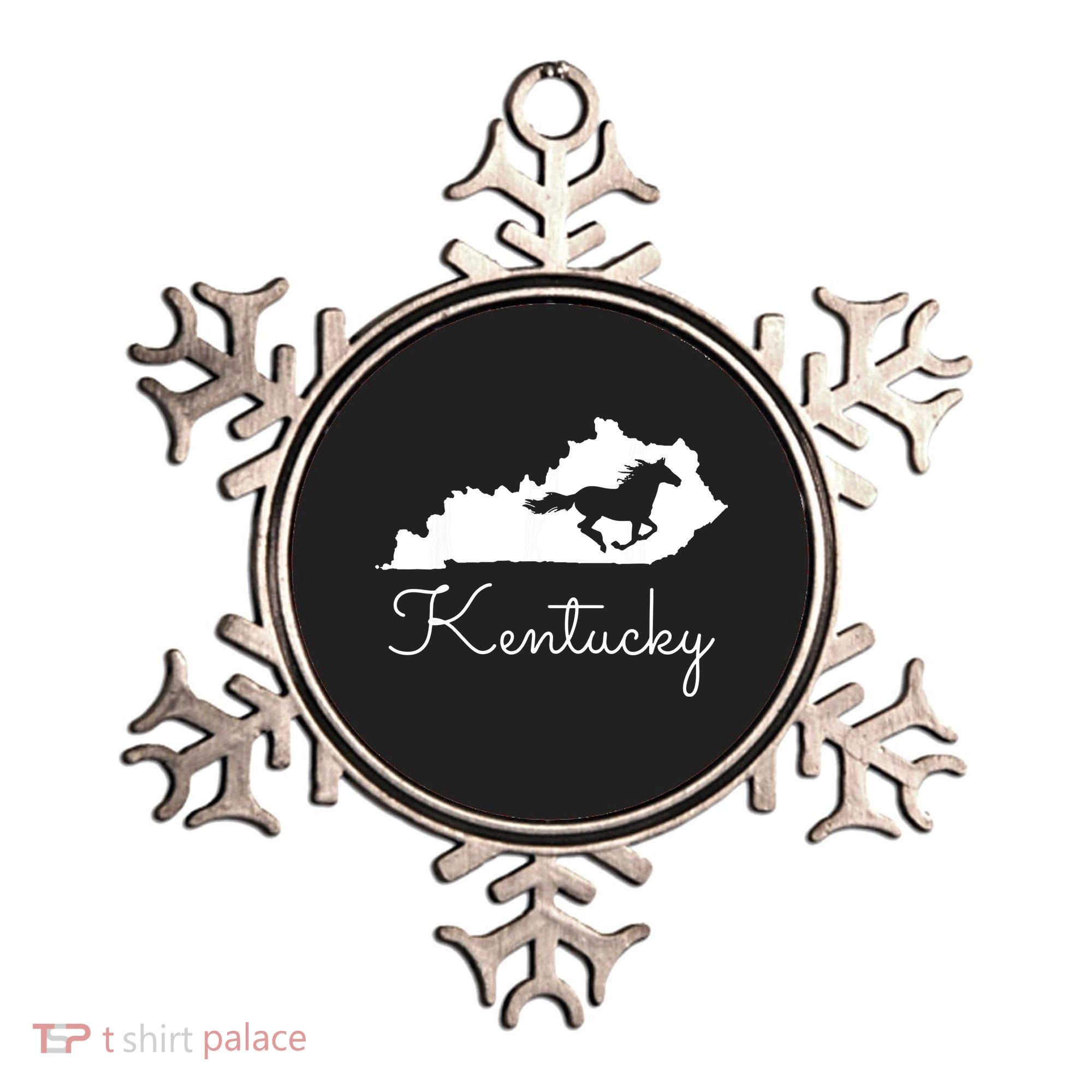 Kentucky Horse Map State Ornament