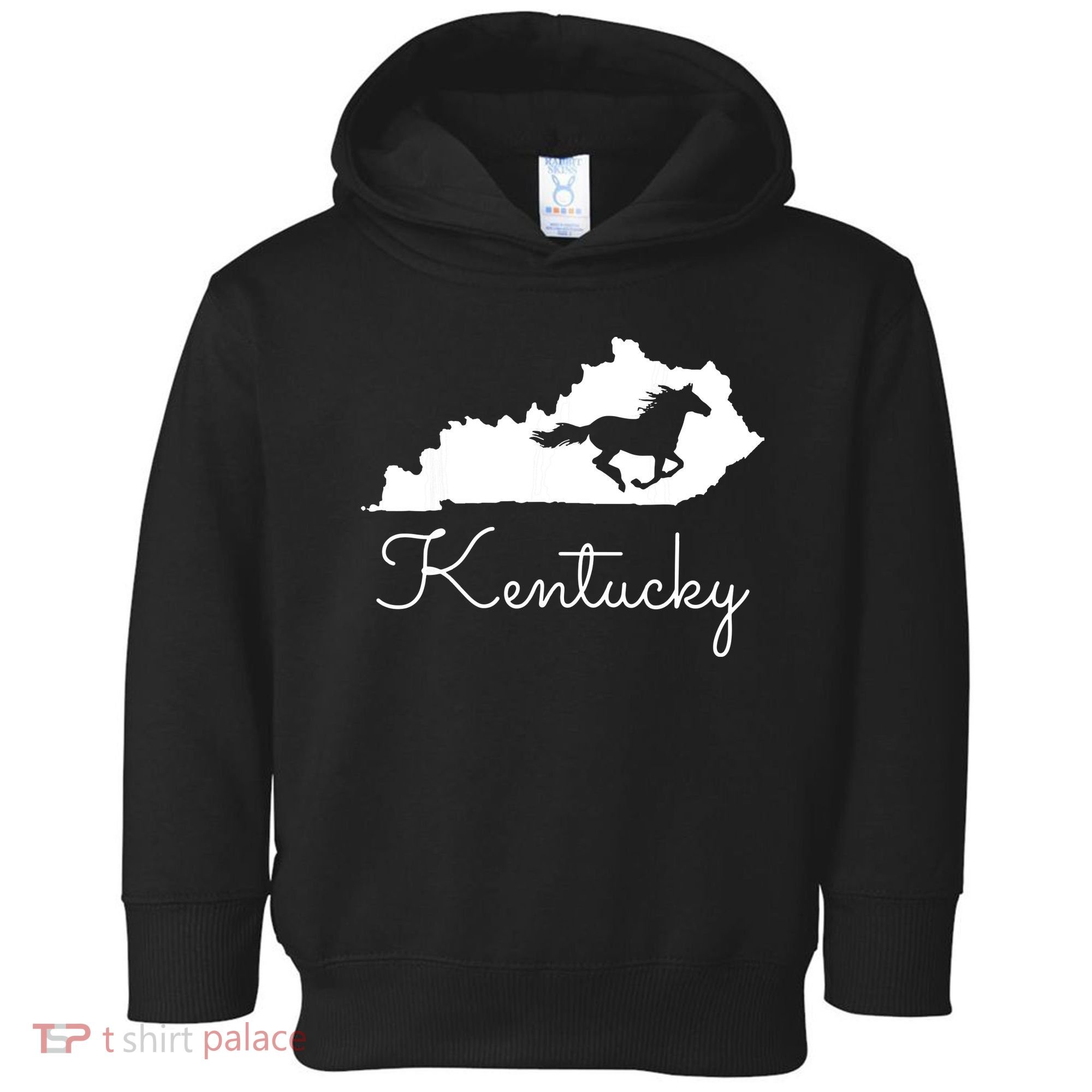 Kentucky Horse Map State Toddler Hoodie