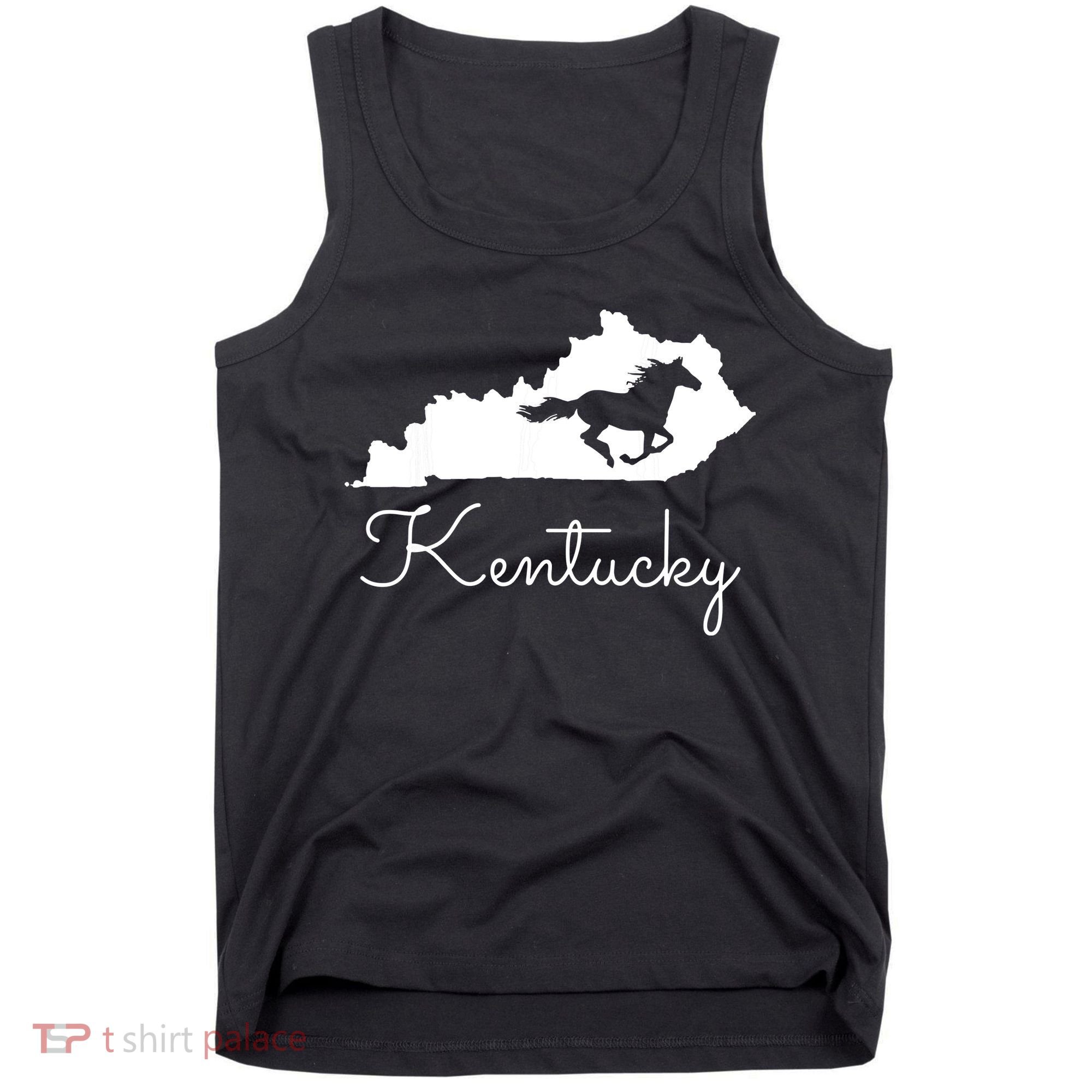Kentucky Horse Map State Tank Top