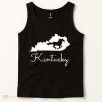 Kentucky Horse Map State Tank Top thumb 2