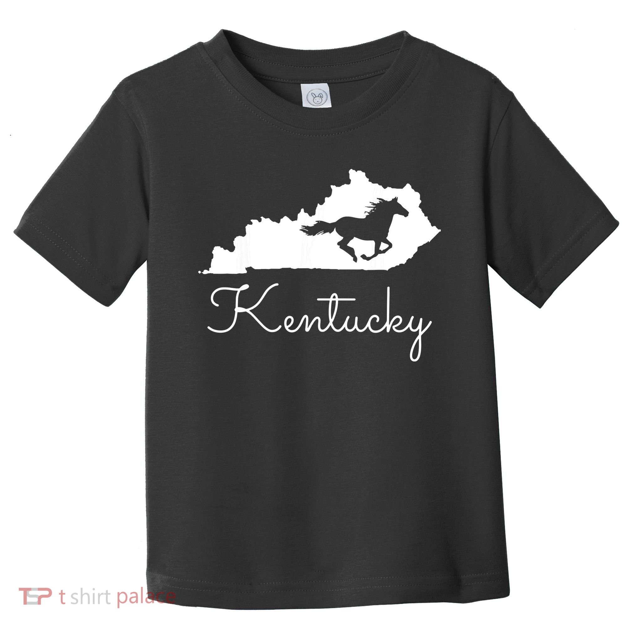 Kentucky Horse Map State Toddler T-Shirt