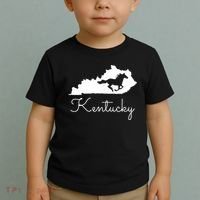 Kentucky Horse Map State Toddler T-Shirt thumb 2