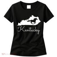 Kentucky Horse Map State Women's T-Shirt thumb 0