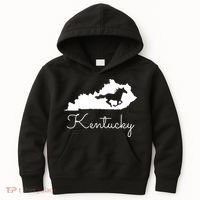 Kentucky Horse Map State Kids Hoodie thumb 0