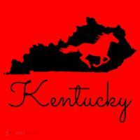 Kentucky Horse Map State Santa Hat thumb 1