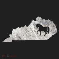 Kentucky Horse Map Horseback Riding Equestrian Racing Gift Golf Towel thumb 3