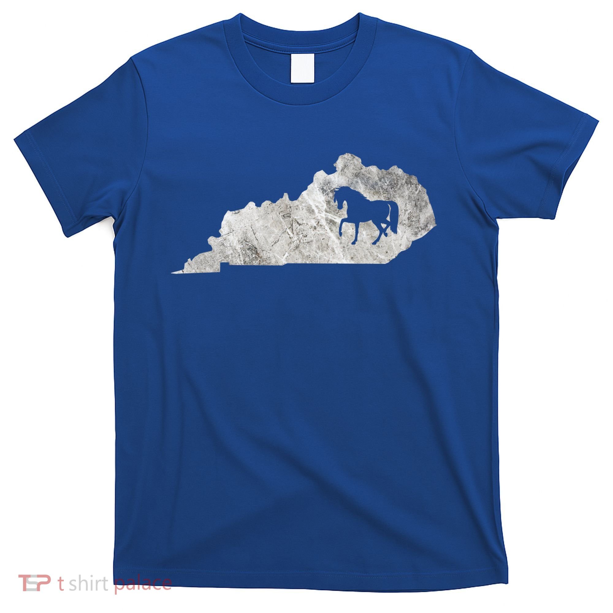 Kentucky Horse Map Horseback Riding Equestrian Racing Gift T-Shirt