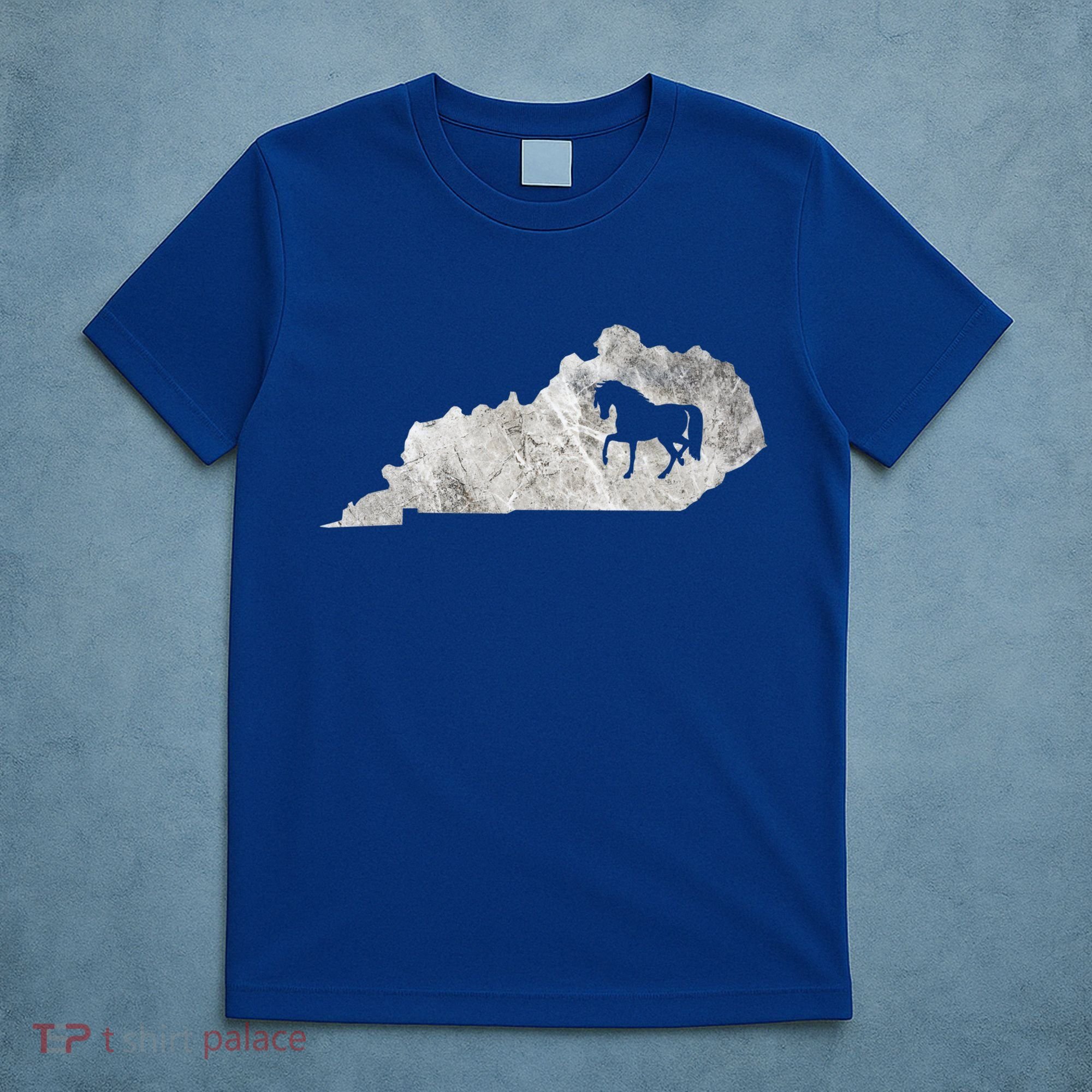 Kentucky Horse Map Horseback Riding Equestrian Racing Gift T-Shirt