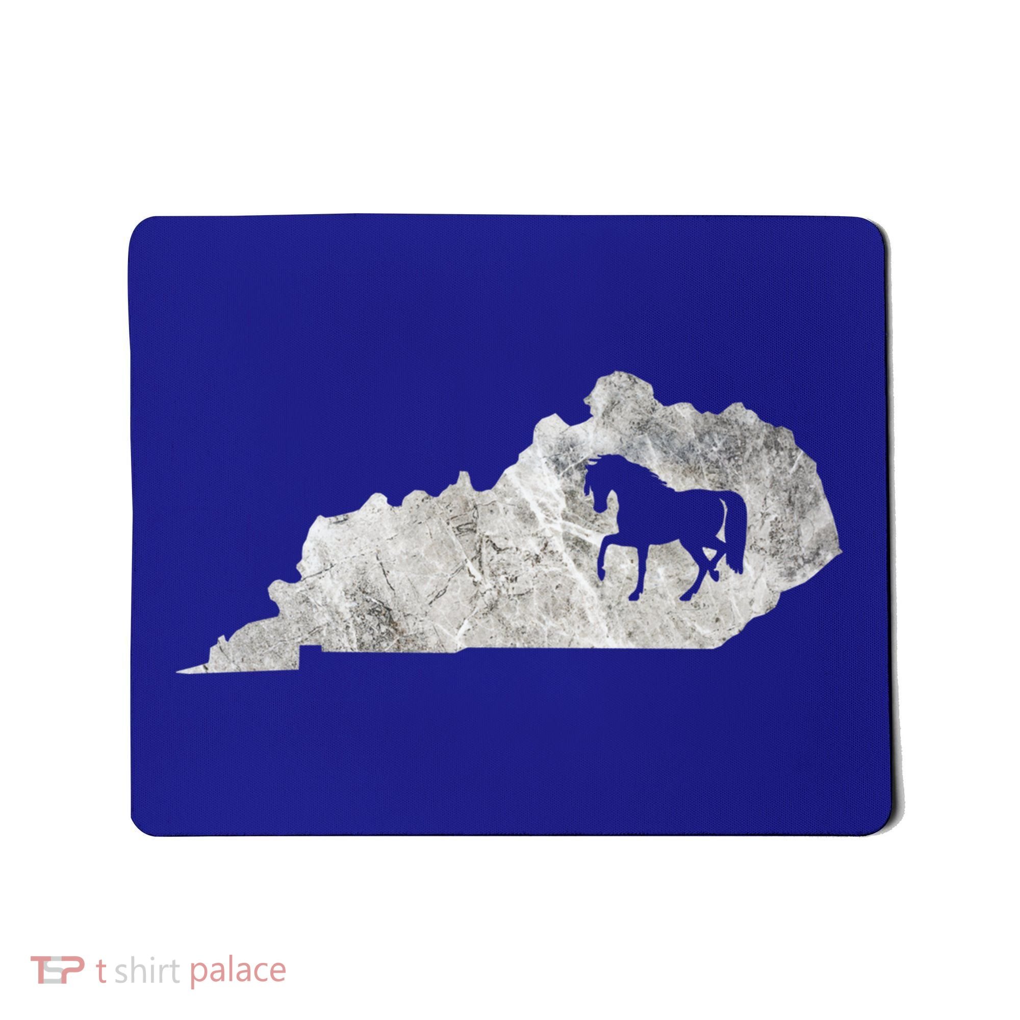 Kentucky Horse Map Horseback Riding Equestrian Racing Gift Mousepad