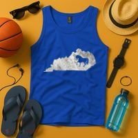 Kentucky Horse Map Horseback Riding Equestrian Racing Gift Tank Top thumb 4