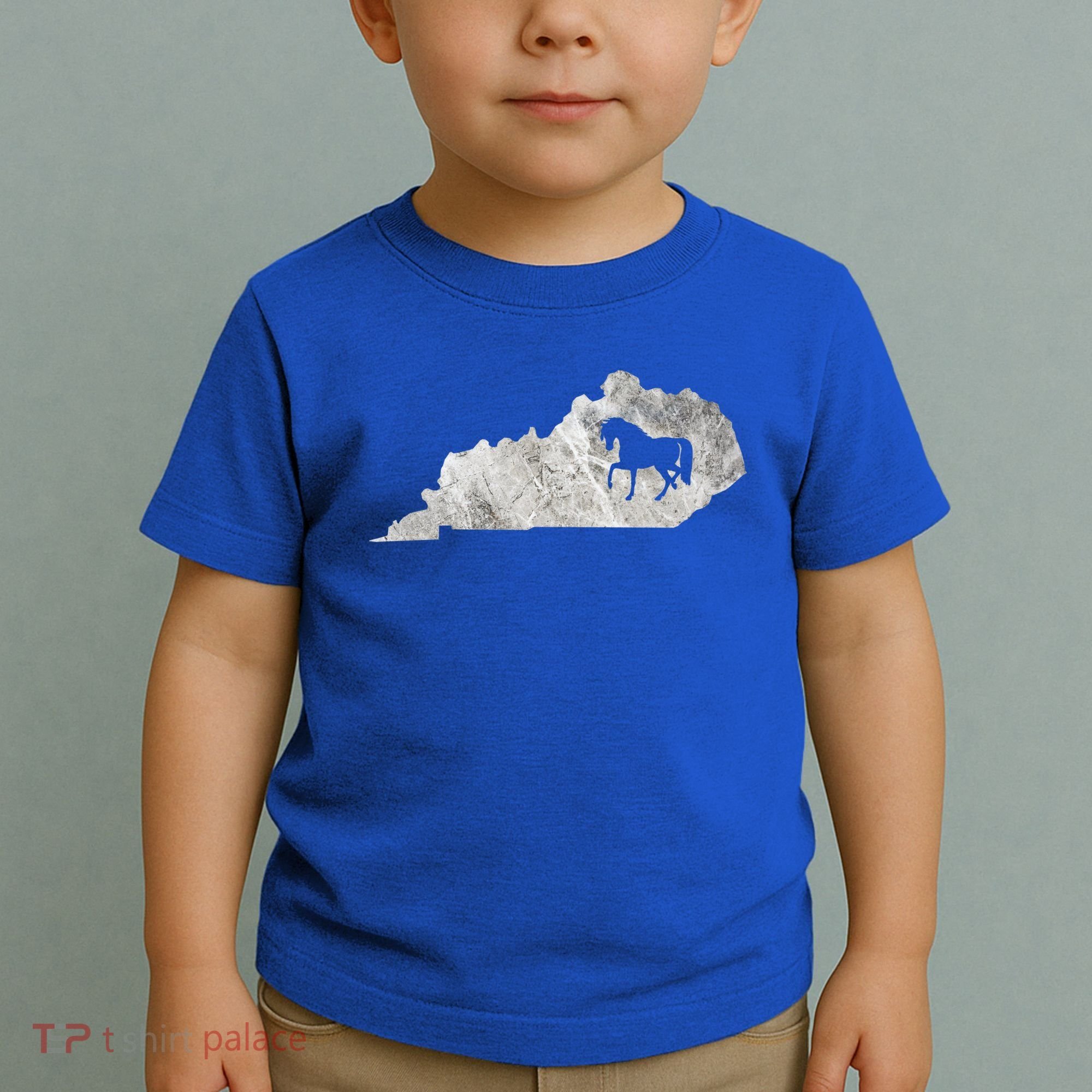 Kentucky Horse Map Horseback Riding Equestrian Racing Gift Toddler T-Shirt