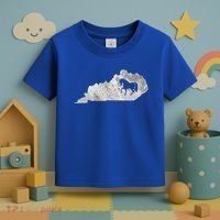 Kentucky Horse Map Horseback Riding Equestrian Racing Gift Toddler T-Shirt thumb 3