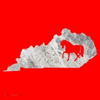 Kentucky Horse Map Horseback Riding Equestrian Racing Gift Santa Hat thumb 1