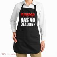 Karma Has No Deadline Apron thumb 2