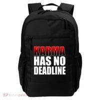 Karma Has No Deadline Backpack thumb 0